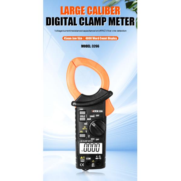 VICTOR 3266 HIGH-PRECISION DIGITAL CLAMP METER large screen display maximum display 4000 word height 15m