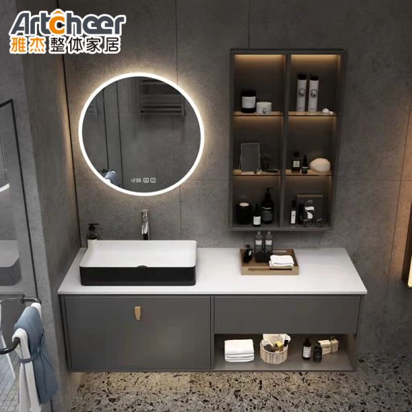 Modern Style Bathroom Vanity Combo with Customized Color and Durable Construction