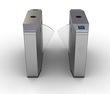 Glass Arm Waist Height Turnstiles