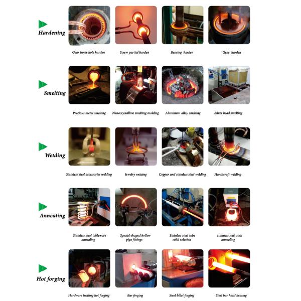 380V 3 Phase Industrial Induction Heating Machine For Forging Hardening