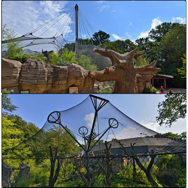 zoo aviary mesh weld mesh and flexible rope mesh