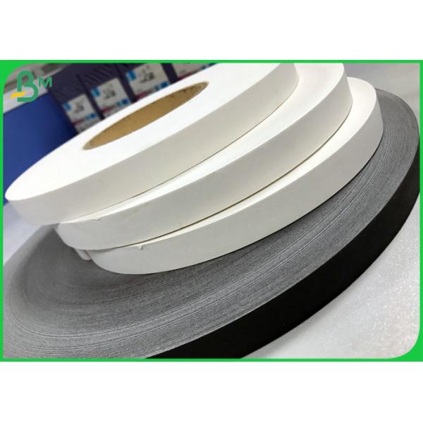 Food Grade Paper Roll Solid Black / Solid Green 15MM Width Slit Kraft Paper For Straw Material