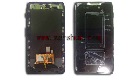 Complete Black Cell Phone Lcd Screen Replacement For Motorola XT910 LCD