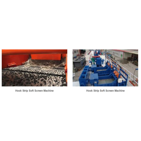 Customized Stainless Steel Hook Strip Soft Screen For Oil Screening