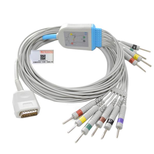 Burdick Atria Plus Eclipse Direct Connect EKG Cable 10 Leads AHA Banana