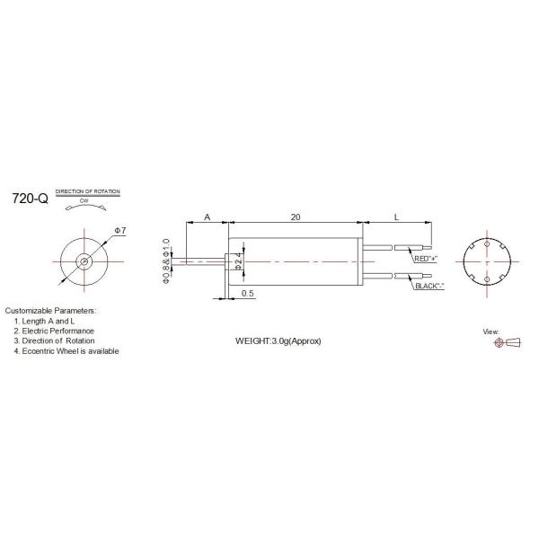 Customized Coreless DC Motor High Speed Mini Coreless Motor For Electronic Products