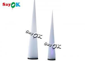 Quality Wedding Inflatable Lighting Decoration Cone Column Custom Colors With Led Light for sale