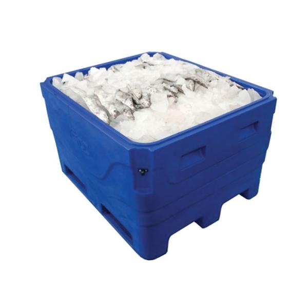 Plastic Rotational Molding 1000L Dry Ice Cold Box For Seafood