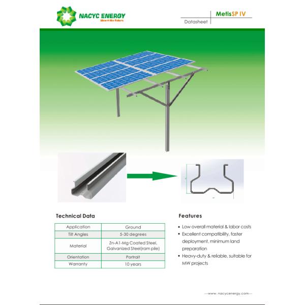Hot Dip Galvanized Q235 Steel Ground Mount Solar System