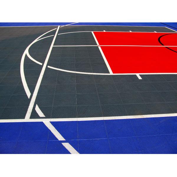 Red Rot Proof Interlocking Garage Carpet Tiles Load 2500N