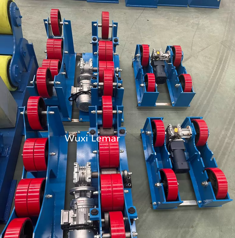 Self Adjusting Welding Rotator 3Ton VFD Stepless Speed Pipe Welding Roller Support