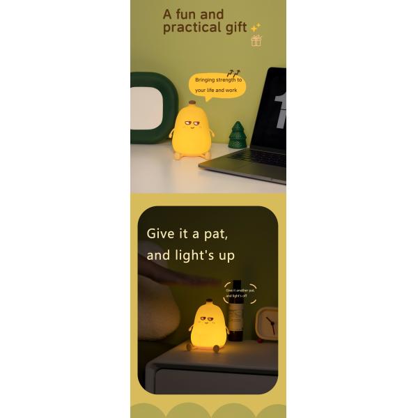 Timer and Dimmable Function Banana Night Light for Kids Bedroom DC 5V 1A Input Voltage