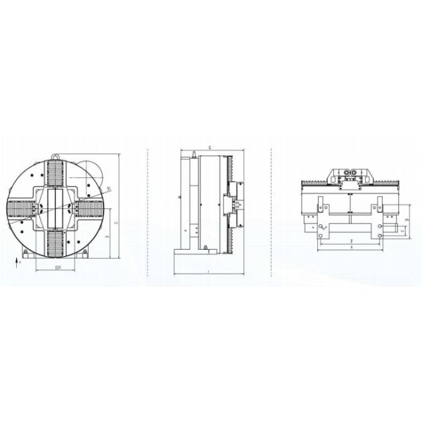 Precision Square Hole Full Stroke CNC Front Chuck for Tube Cutter