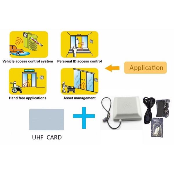 Car Park Access Control UHF Card Long Range RFID Parking Systems Easy Installation
