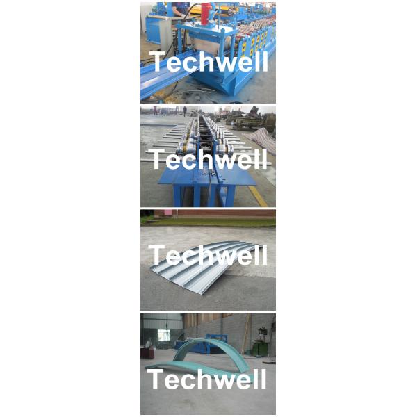 Standing Seam Roof Panel Roll Forming Machine With Hydraulic Cutting Device for Standing Seam Roof Wall Cladding