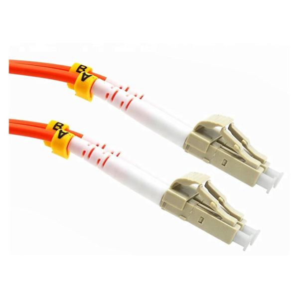 Highly Security Fiber Optic Patch Cord LC/UPC 50/125 Duplex Multimode 0.35dB Insertion Loss