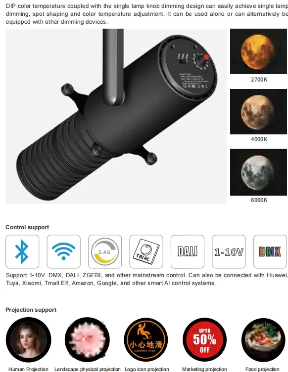 Versatile Shapeable Contour Spotlight Track Light for Museums with Flexible Rotation Head and Smooth Dimming System, All-in-One Spotlight Track Light