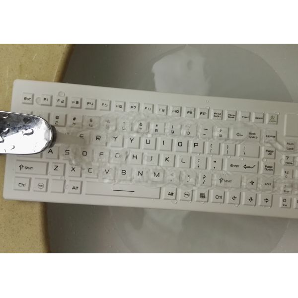 2.4G Bluetooth wireless medical keyboard washable by silicone material