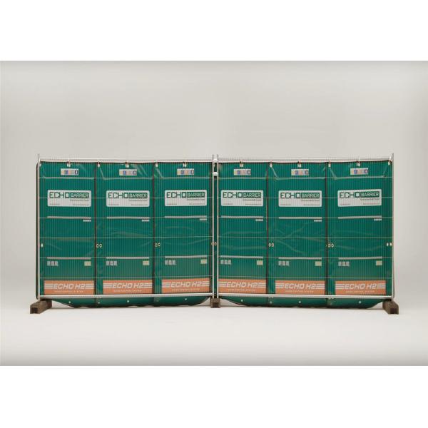 Portable noise barriers with temp fence panels