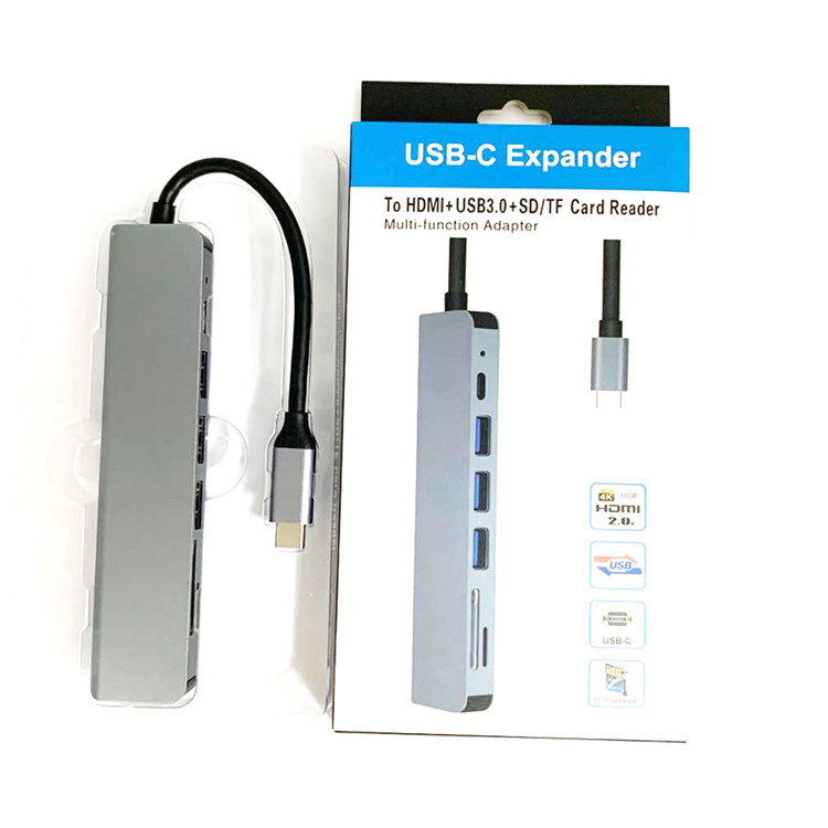 MacBook 7 In 1 HDMI SD TF Usb C Charging Docking Station