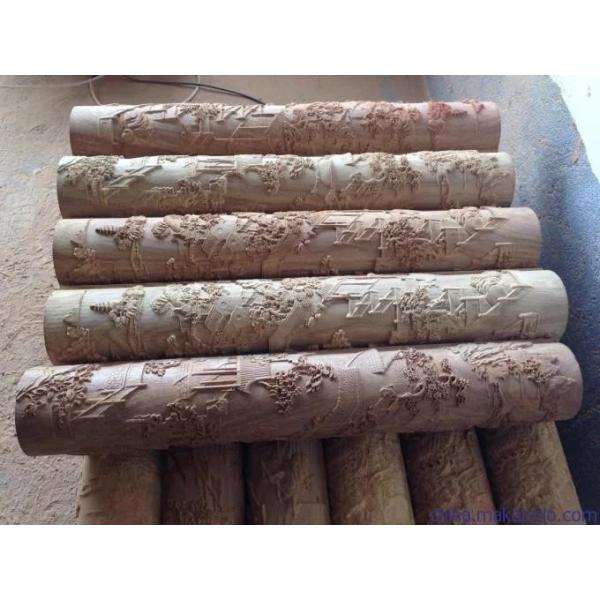 Roman Columns Four Head CNC 3D Carving Three Dimensional