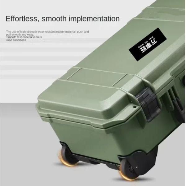 Customizable Black Photographic Equipment Case with High-Density Sponge Lining and Internal Size 525*291*175mm