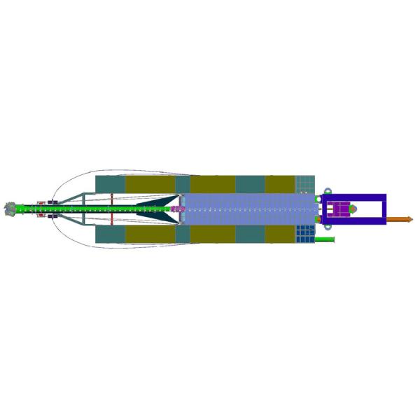 100 Cubic Meter Capacity Jet Suction Dredger Non Self Propelled