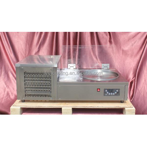 Manufacturers Supply Square Pan Fried Ice Cream Machine Commerical Flat Pan Fry Ice Roll Machine With Cheap Price