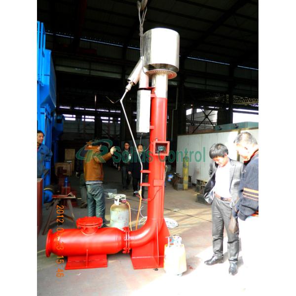 Drilling flare ignition device for solid control