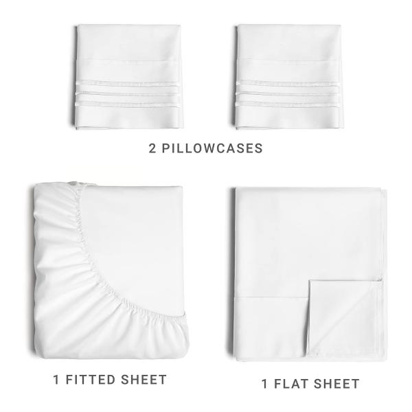 Customized Size Breathable Cooling 100% Polyester Bedding Set Bed Sheet in Multiple Colors