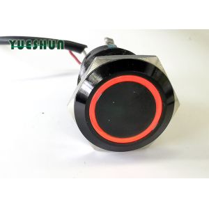 Miniature Illuminated Push Button Switch 19mm Latching Momentary Moistureproof