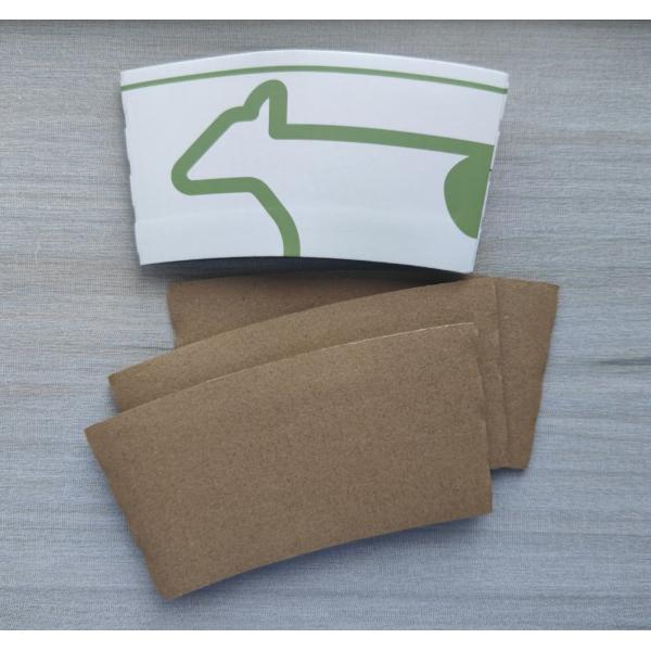 Paper Hot Sleeve Cardboard Jacket Corrugated Protector Disposable Protector for Coffee OEM