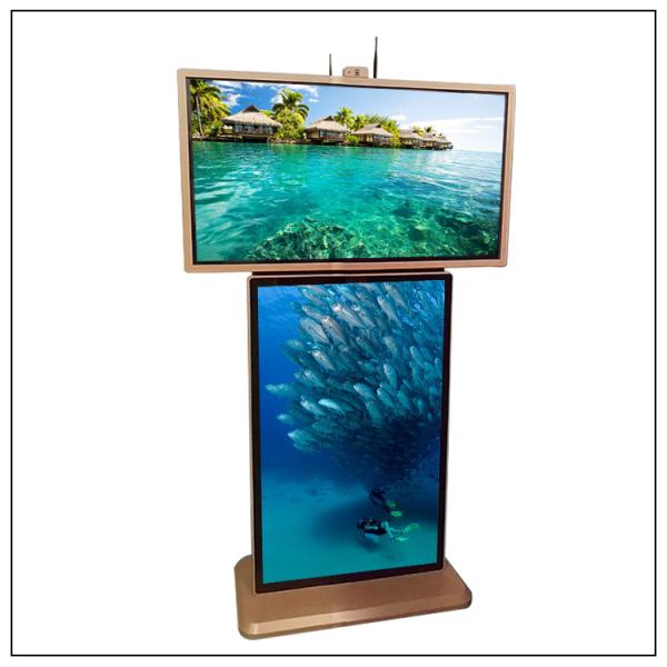 42 inch Indoor Floor Double Sided Poster Display Stand High Definition Full Color LED Standees for Advertising