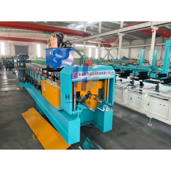 High Output 300 Ridge Cap Roll Forming Machine with PLC Control for Roofing Systems