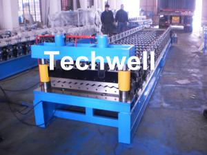 Quality Corrugated Profile Roll Forming Machine , Corrugated Sheet Making Machine With PLC Control System for sale
