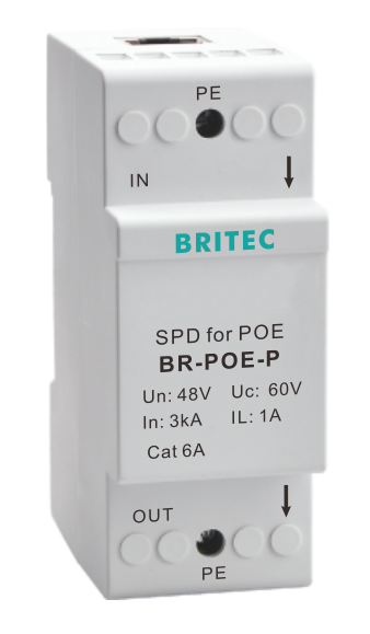 BR-POE-M Ethernet PoE Surge Protector