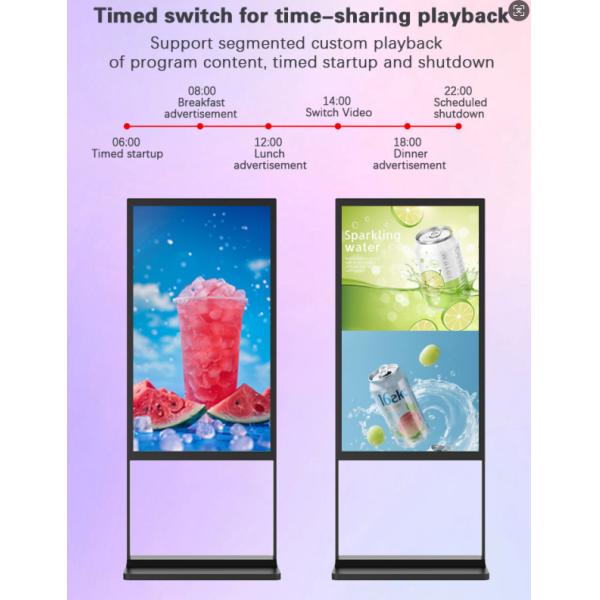 Easy Plug and Play Operation for 43 Inch Floor Standing Touch Screen Kiosk with Multiple Functions