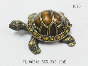 China Home Decor Sea Turtle Enameled Trinket Boxes painted turtle trinket box on sale