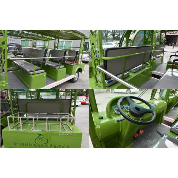 11 Seater Electric Shuttle Car With Curtis Controller For Hotel Reception 72V / 5KW