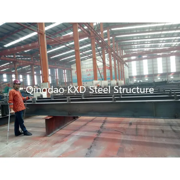 Fast Construction Structural Steel Building with 50 Years Lifespan Customizable Size and Wind Resistance 12 Grades for Car Repair Workshop