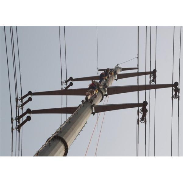 High Voltage 220KV Electrical Post Anti - Rust Design Load With Galvanized