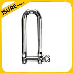 China Marine Grade Stainless Steel Long Dee Shackle Boat Shackle on sale
