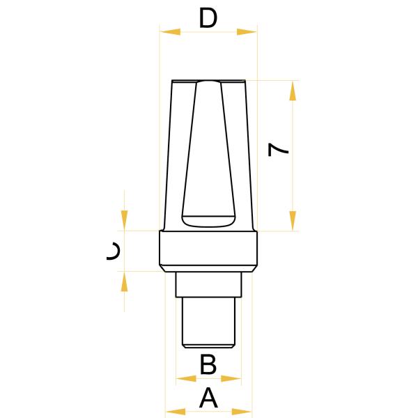 15 /25 Degree Angled Abutment Implant
