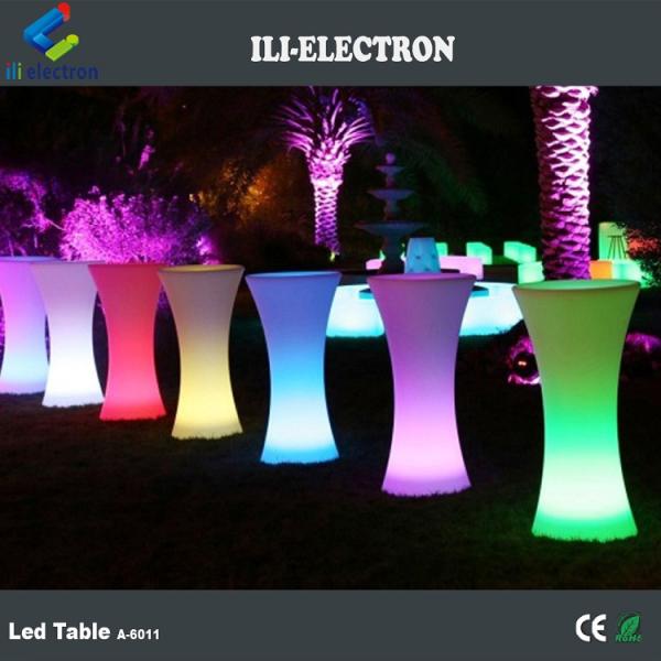 Remote control plastic glow bar tables