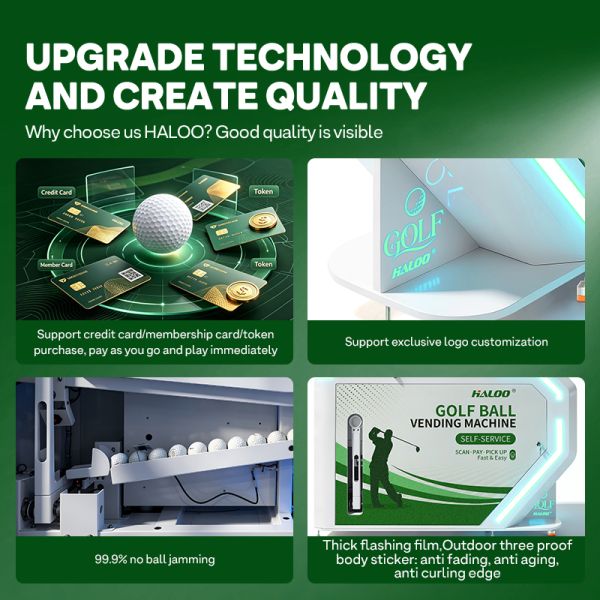 Haloo Golf Dispenser | 1000 Ball Large Capacity 1-second Automatic Induction Commercial Practice Range Intelligent Ball Supply Equipment