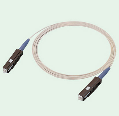 MU/UPC To MU/UPC Fiber Optic Patch Cord Singlemode Simplex White 3.0mm Cable