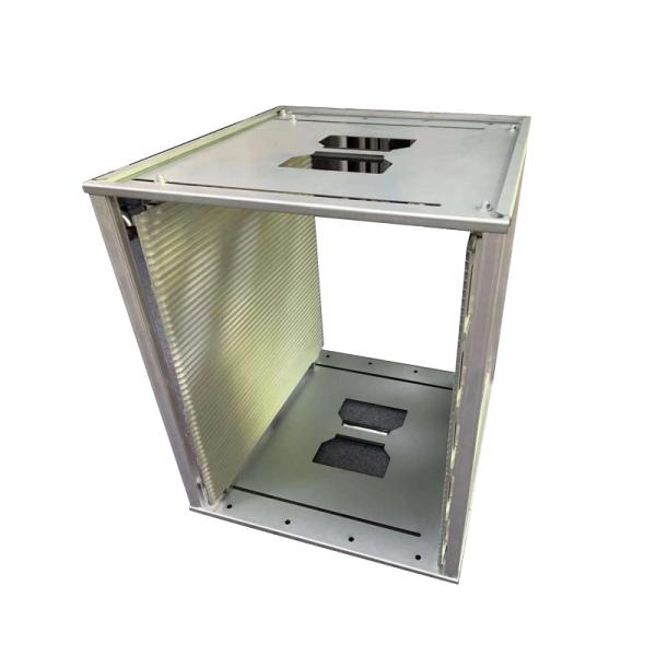 Folding 3.5mm Groove Depth ESD Pack Adjustable Steel Rack