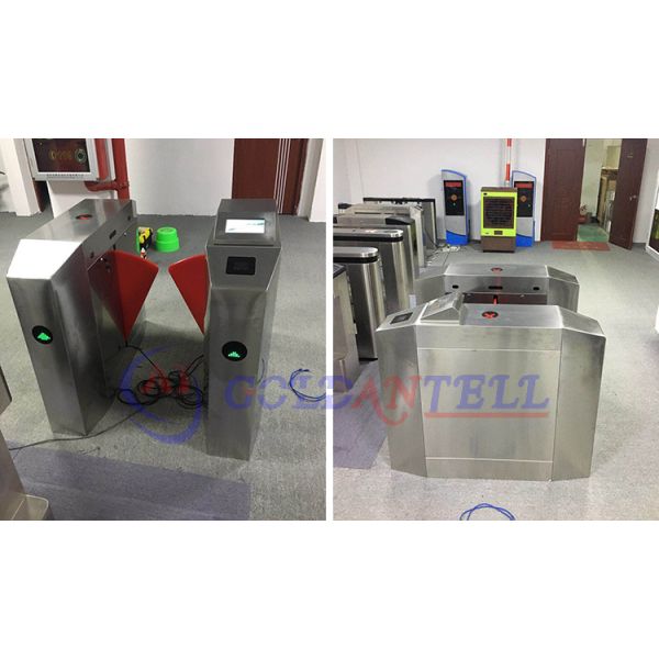 Intelligent QR Code Access Optical Turnstile with IP54 Waterproof 304 Stainless Steel 1200x300x1000mm Security Turnstile Gate