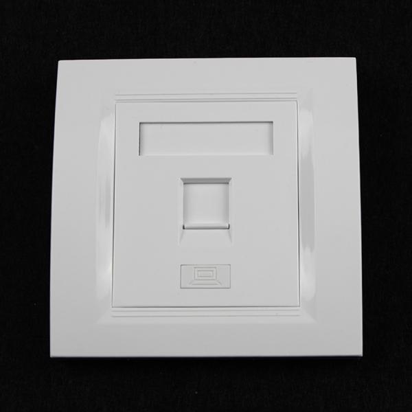 OEM ABS 1 Port 86 Type Wall Face Rj45 Faceplate