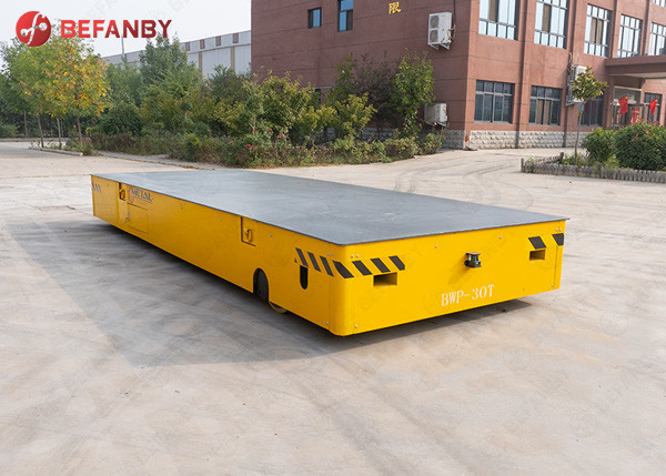 Remote Control Multidirectional Steerable Petrochemical Trackless Transfer Cart for sale